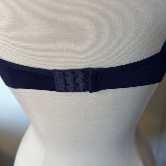 Nautica Underwire Padded Bra 36C Navy Blue NWT‎ Adjustable Straps - Picture 4 of 7